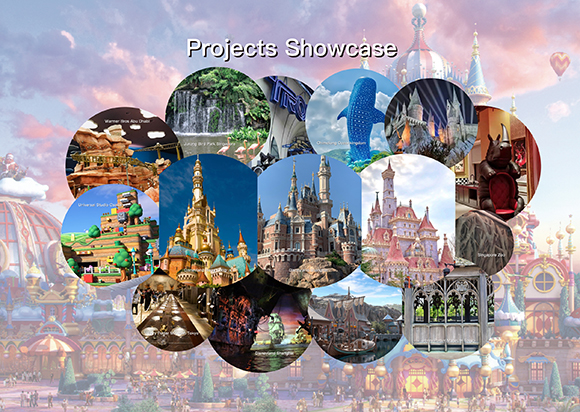 (shanghai disneyland, Tokyo disneyland, hongkong disneyland)：上海迪士尼樂園城堡、上海迪士尼TOY STORY、上海迪士尼動物瘋狂城 ZOOTOPIA、香港迪士尼樂園城堡 、香港迪士尼冰雪世界FROZEN、東京迪士尼美女與野獸BEAUTY & THE BEAST、東京迪士尼Fantasy springs