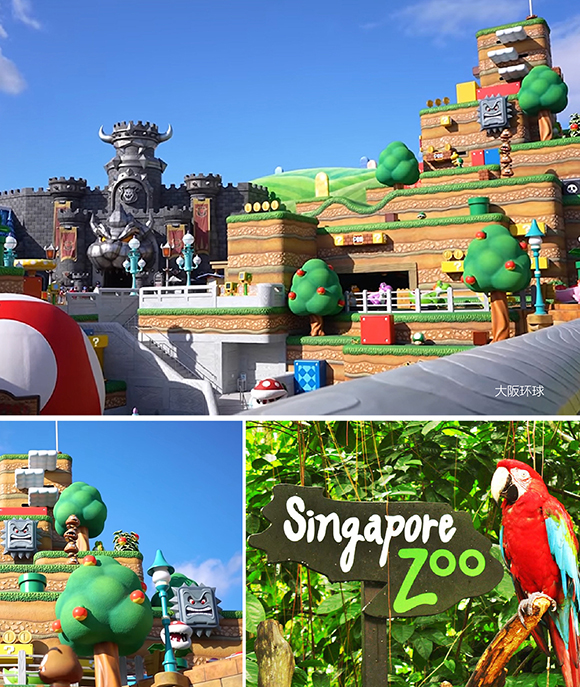 (shanghai disneyland, Tokyo disneyland, hongkong disneyland)：上海迪士尼樂園城堡、上海迪士尼TOY STORY、上海迪士尼動物瘋狂城 ZOOTOPIA、香港迪士尼樂園城堡 、香港迪士尼冰雪世界FROZEN、東京迪士尼美女與野獸BEAUTY & THE BEAST、東京迪士尼Fantasy springs